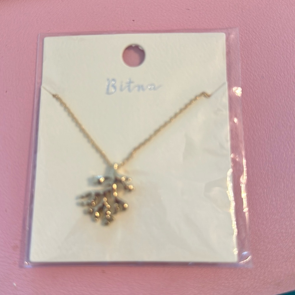 Coral Gold Necklace